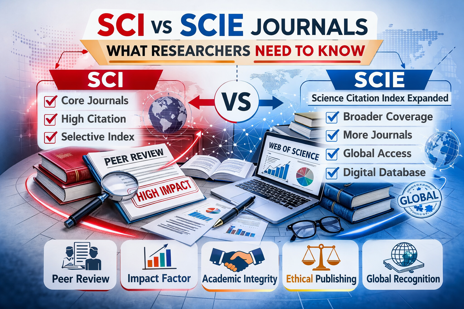 Read more about the article SCI vs SCIE Journals — What Researchers Need to Know