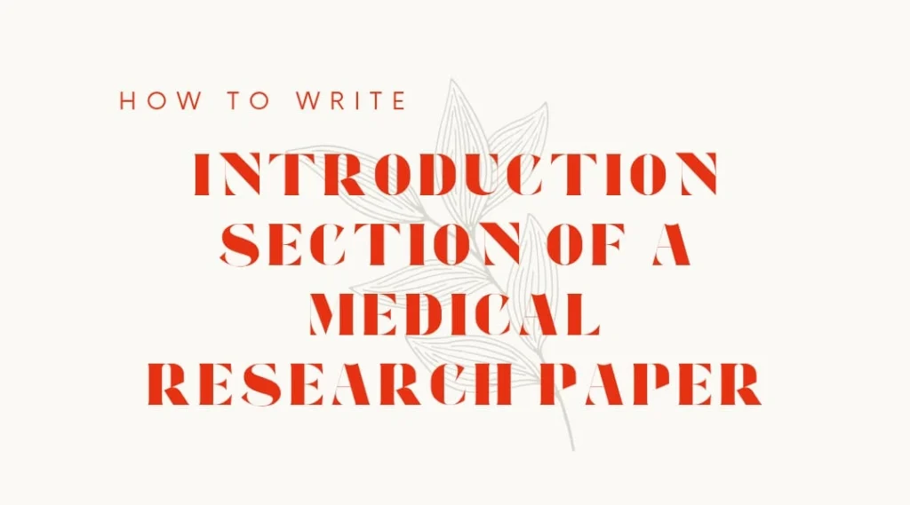 medical research paper introduction