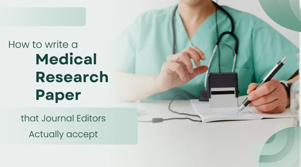 write a medical research paper